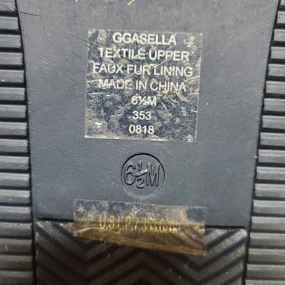 G By Guess Women's Short Boot Blue Sequin Faux Fur US 6.5M Winter Footwe… - Picture 7 of 11